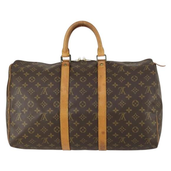 LOUIS VUITTON Monogram Keepall 45 Boston Bag M41428 LV Auth 156591 - Picture 2 of 16